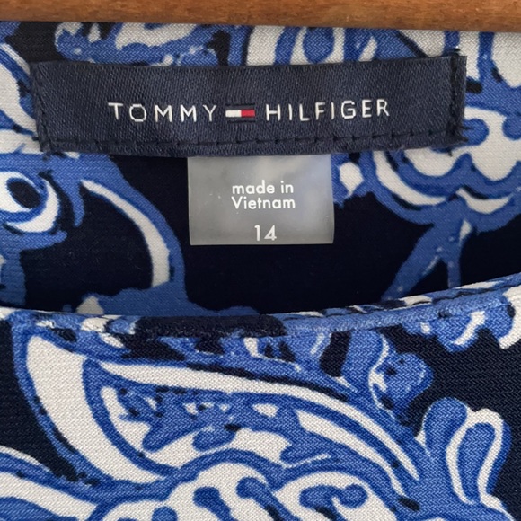 Tommy Hilfiger Navy Floral Knee Length Dress - Picture 4 of 4